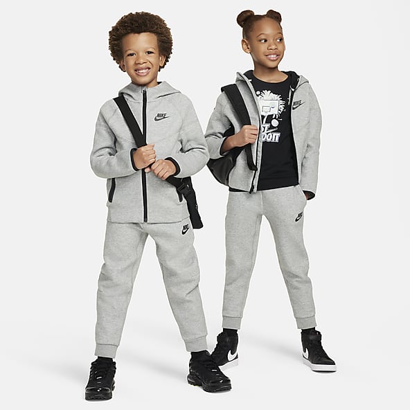 Ninos talla pequena Gris Tech Fleece Conjuntos. Nike US